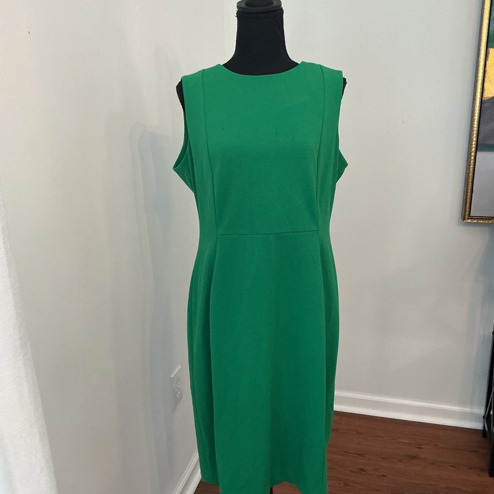 Calvin Klein Vibrant Green Midi Dress